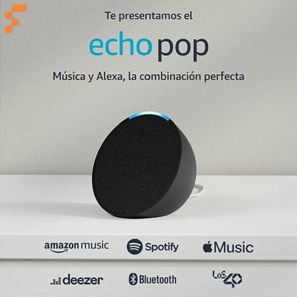 Asistente Inteligente Echo Pop Negro