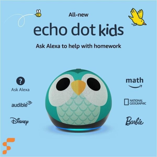 Asistente Inteligente Echo Dot Kids Búho 5ta generación