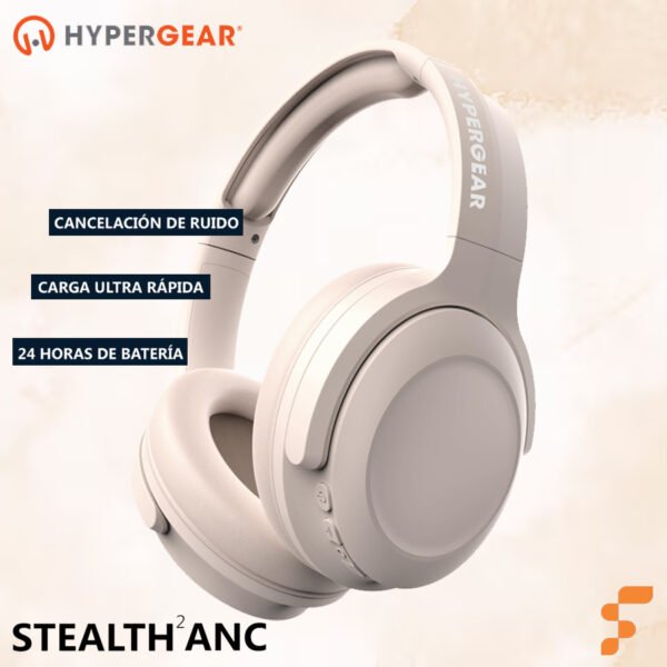 Audífonos Bluetooth Hypergear, Stealth2 Anc (cancelación de ruido activa)