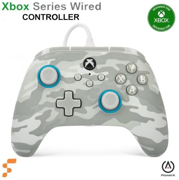 Control Xbox Series S/X Alámbrico Arctic Camo