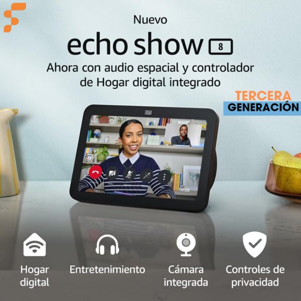 Asistente Inteligente Alexa Echo Show 8 3ra Generación
