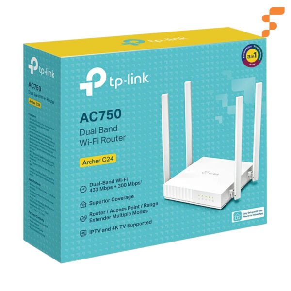 Router Inalámbrico Archer C24 Tp Link Ac750