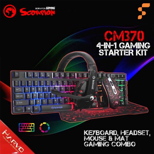 Kit Gamer 4 En 1 Marvo CM370